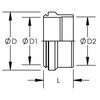 World Wide Fittings Flareless Bite Type Ferrule - Style A 7165AX12